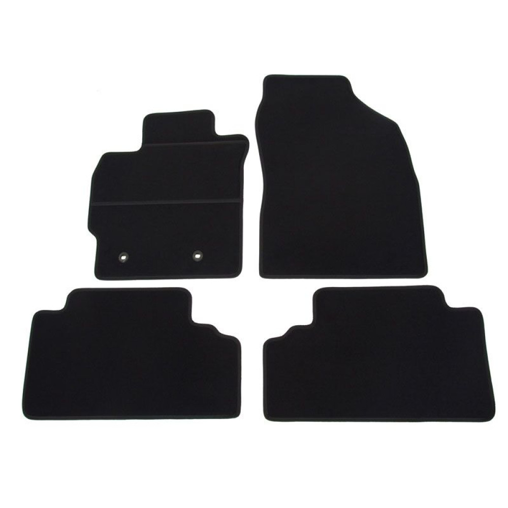 Car textile mats black TOYOTA AURIS I (2007-2012) ECONOMIC (CR)