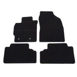 Car textile mats black TOYOTA AURIS I (2007-2012) ECONOMIC (CR)