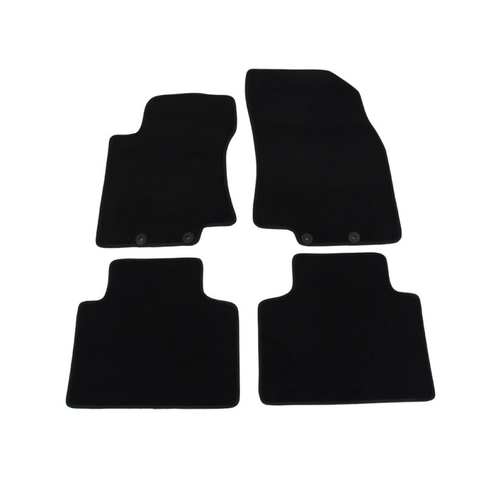 Car textile mats black RENAULT KOLEOS (2016-...) LUXUS