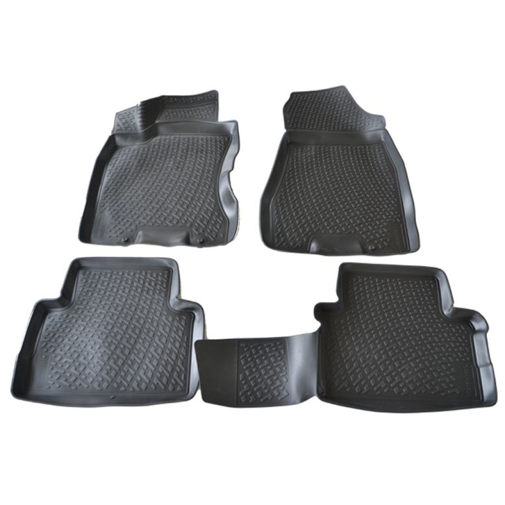 Car rubber floor mats black 3D NISSAN X-TRAIL III (2014-...)