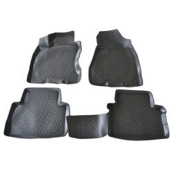 Alfombrillas de goma para coche negras 3D NISSAN X-TRAIL III (2014-...)
