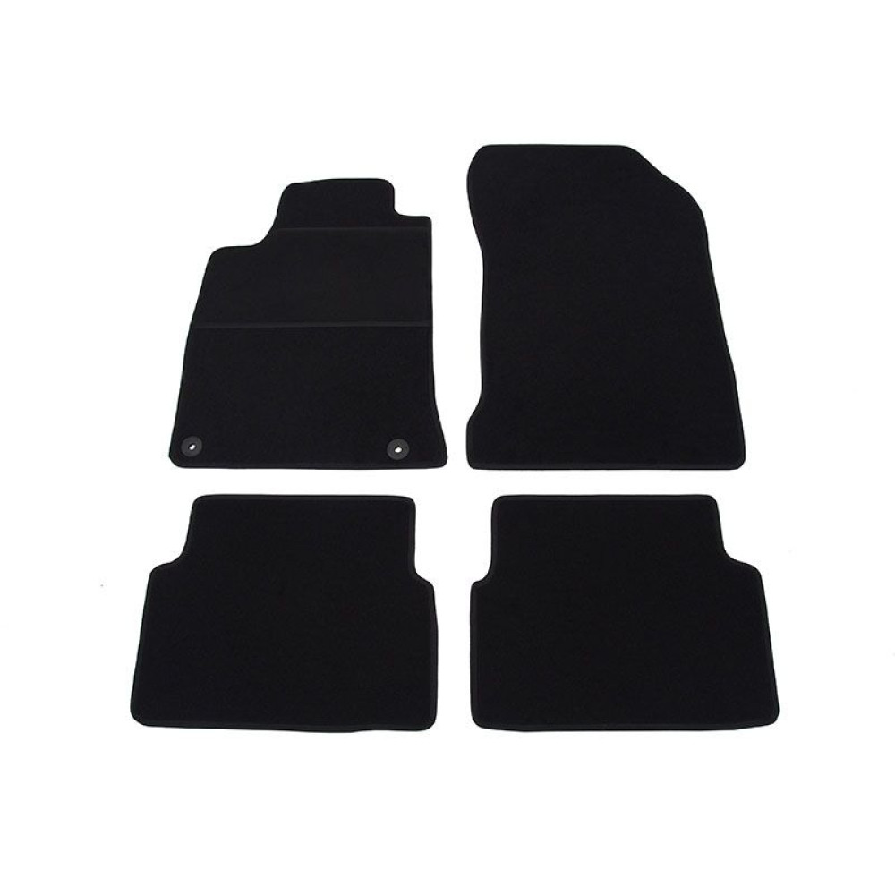 Car textile mats black RENAULT   LAGUNA III(2007-...) ELEGANT
