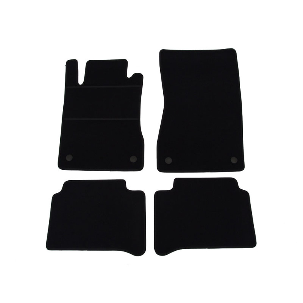 Alfombrillas textiles negras para coche MB Clase E W211 (2002-2009) ELEGANT