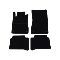 Alfombrillas textiles negras para coche MB Clase E W211 (2002-2009) ELEGANT