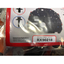 Under engine cover set of fixators TOYOTA COROLLA (2007-2013) RX90218