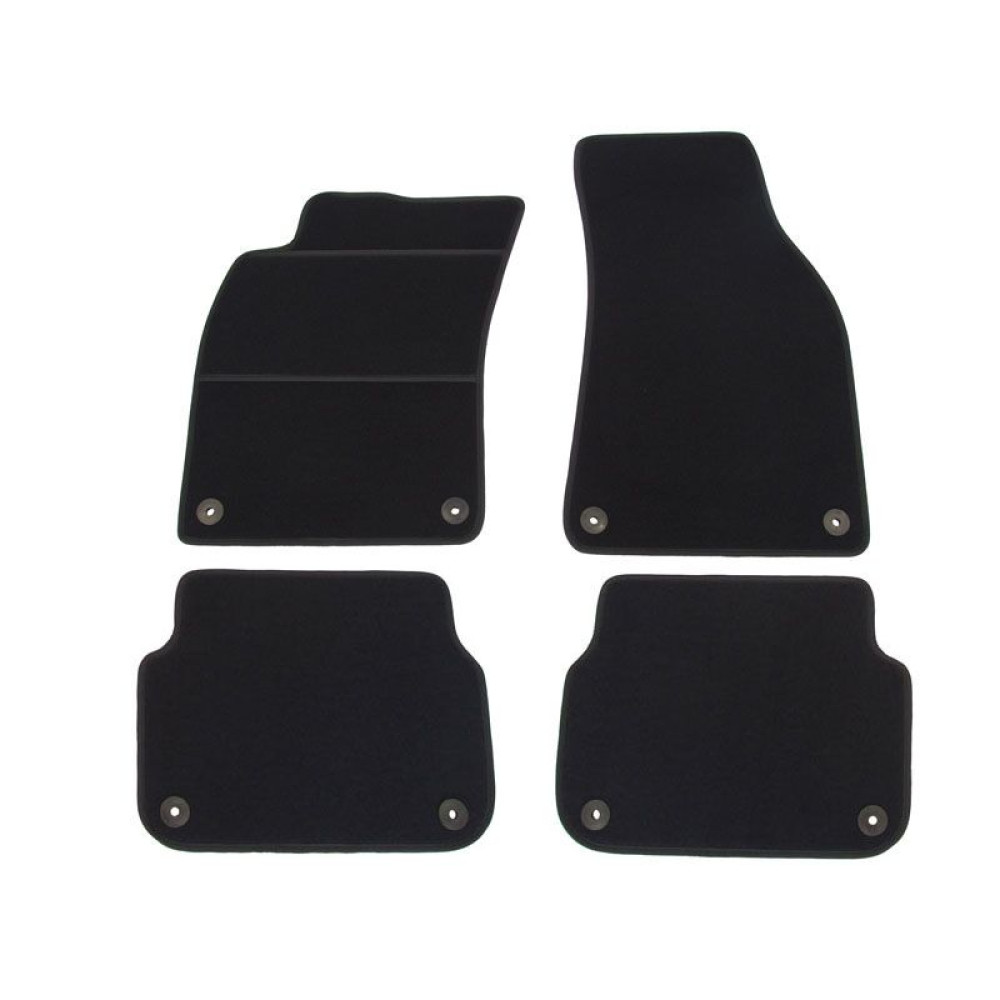 Car textile mats black AUDI A6 (2006-2011) ELEGANT