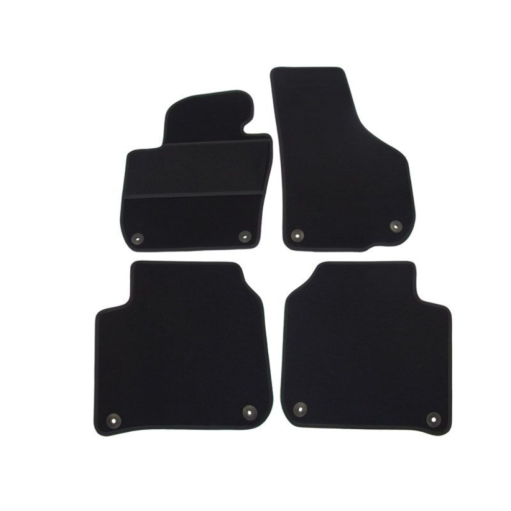 Car textile mats black SKODA SUPERB II (2008-2015) ELEGANT
