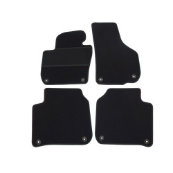 Car textile mats black SKODA SUPERB II (2008-2015) ELEGANT