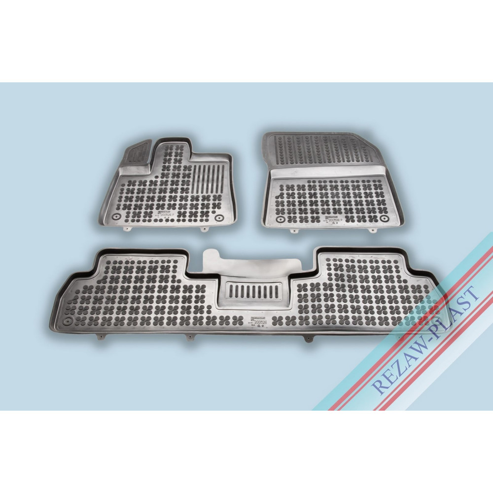 Car rubber floor mats black OPEL COMBO E (5s.)(2018-...) 200526