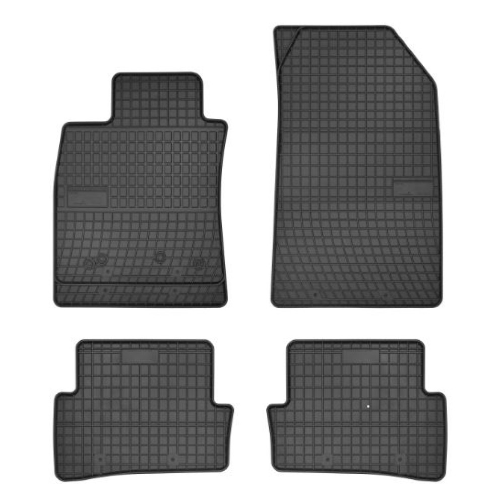 Car rubber floor mats black RENAULT CLIO III (2005-2012) NEGRO