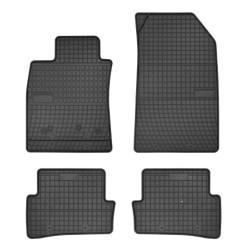 Car rubber floor mats black RENAULT CLIO III (2005-2012) NEGRO