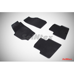 Car rubber floor mats black SEINTEX *STK* SKODA ROOMSTER (2006-...)