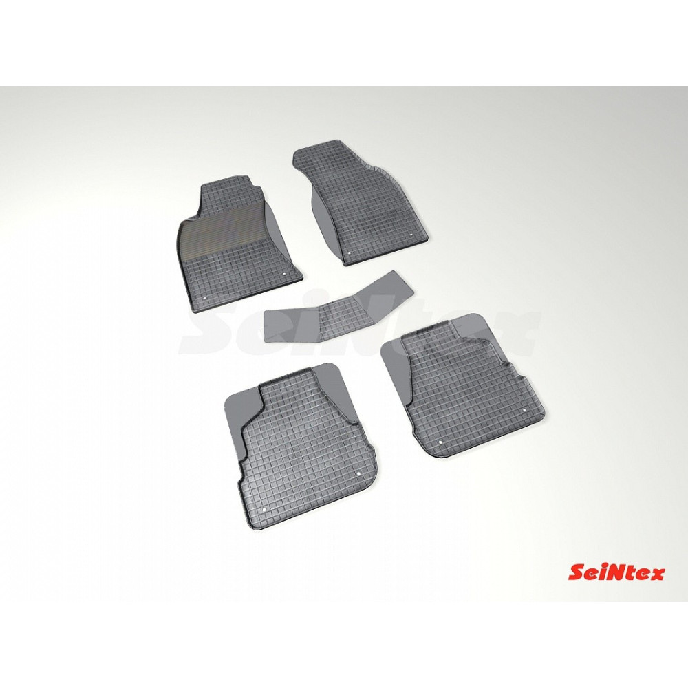 Car rubber floor mats black SEINTEX *STK* AUDI A6 (1997-2004)