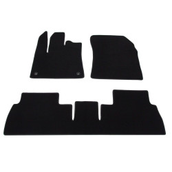 Alfombrillas textiles negras para coche PEUGEOT RIFTER (2018-...) LUXUS