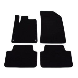 Alfombrillas textiles negras para coche PEUGEOT 407 (2004-2010) LUXE