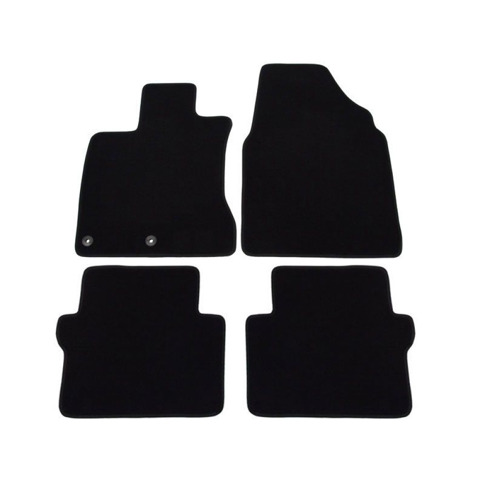 Car textile mats black NISSAN QASHQAI (2007-2014) LUXE