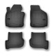 Car rubber floor mats black SKODA OCTAVIA II (2004-2013) 3D FROGUM