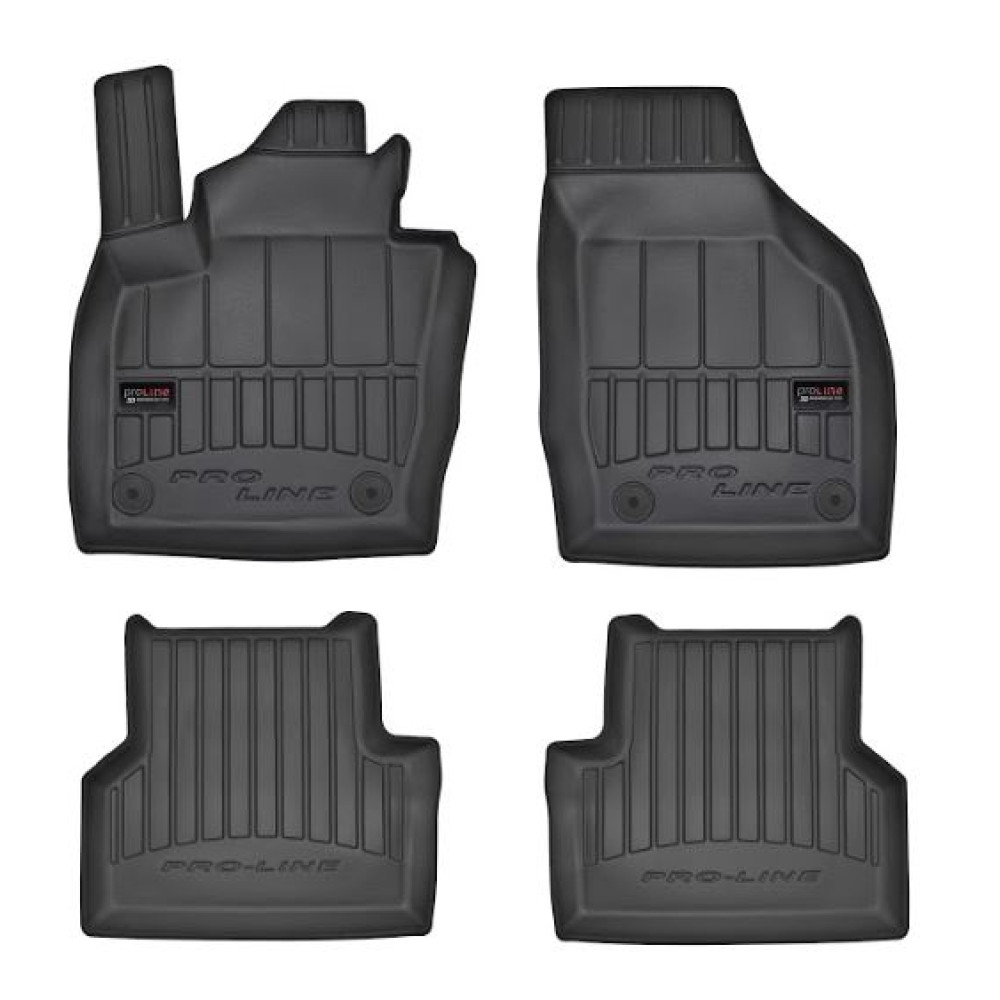 Car rubber floor mats black AUDI Q3 (2011-2018) 3D FROGUM