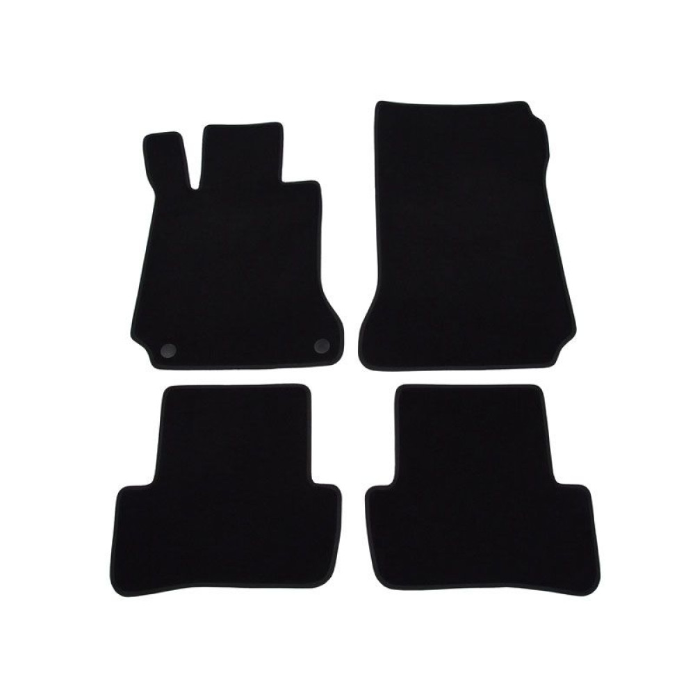 Car textile mats black MB C-class W204 (2007-2014) LUXUS