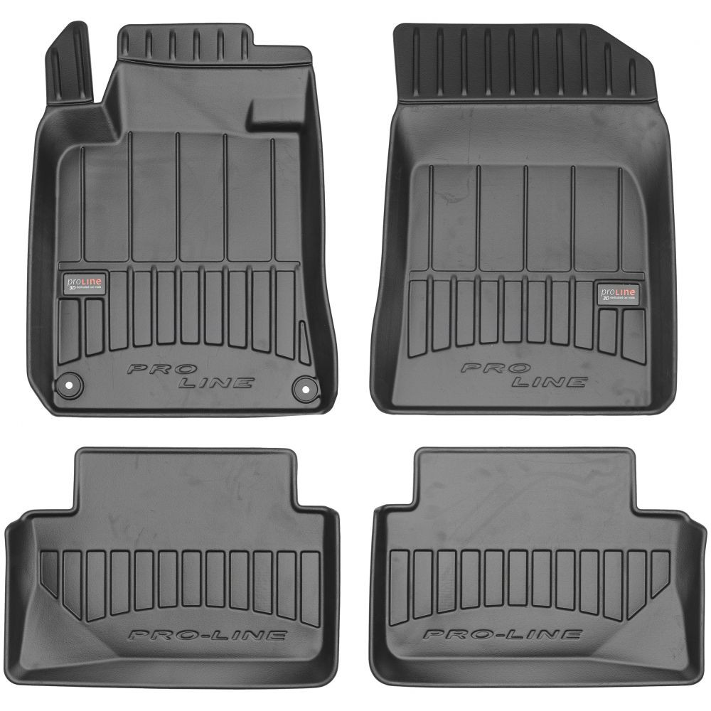 Car rubber floor mats black PEUGEOT 508 (2011-2018) 3D FROGUM