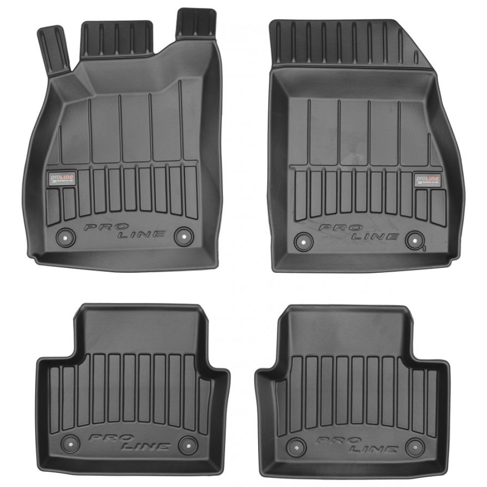 Car rubber floor mats black OPEL INSIGNIA (2008-2016) 3D FROGUM