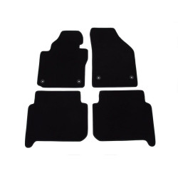 Car textile mats black VW TOURAN (5s.)(2003-2015) LUXUS