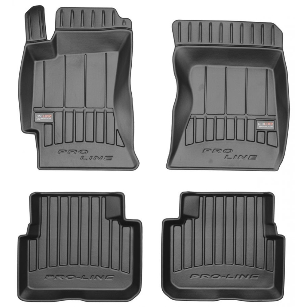 Car rubber floor mats black SUBARU FORESTER (2008-2013) 3D FROGUM