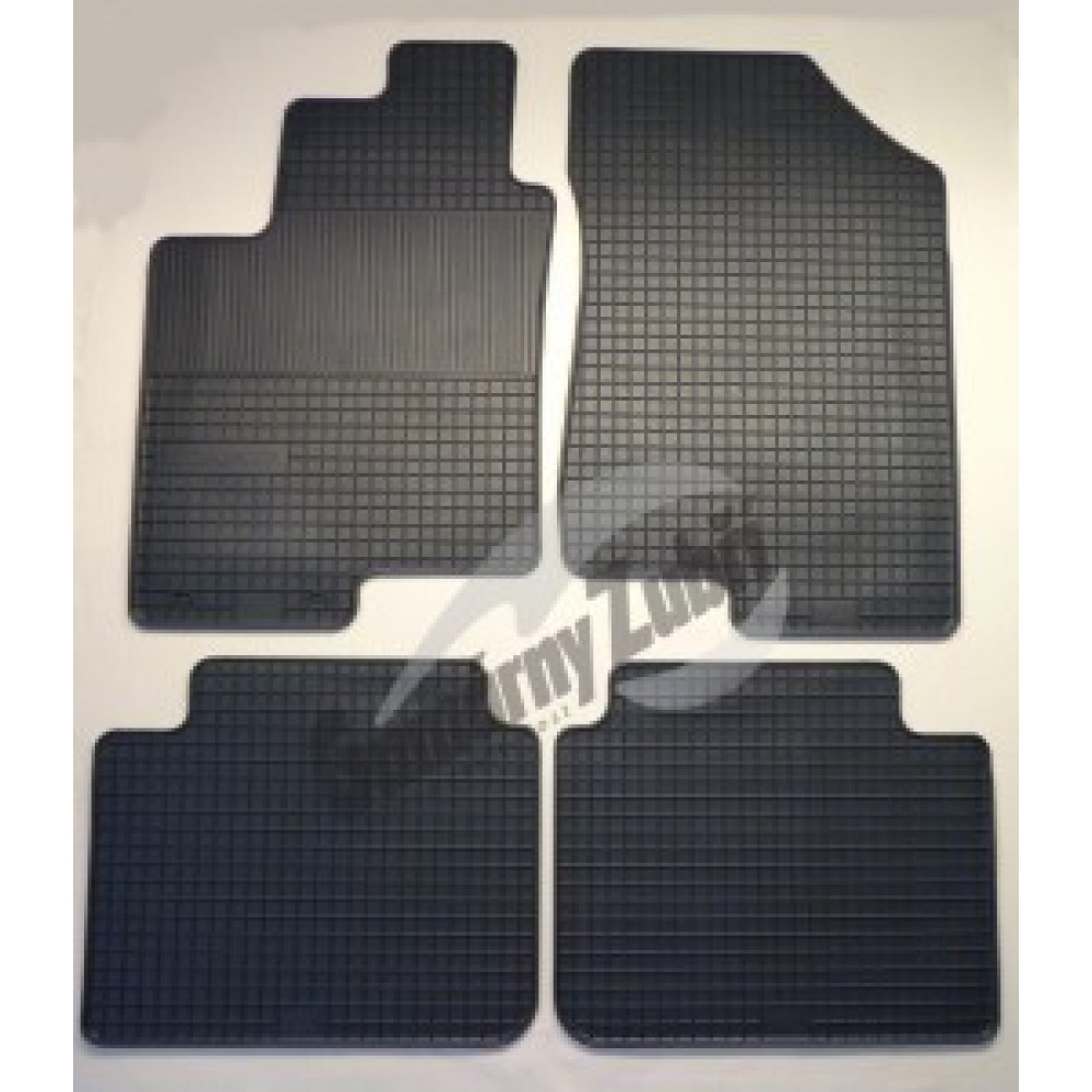 Car rubber floor mats gray HYUNDAI SONATA (2005-...) GUZU