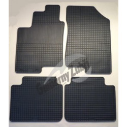Car rubber floor mats gray HYUNDAI SONATA (2005-...) GUZU