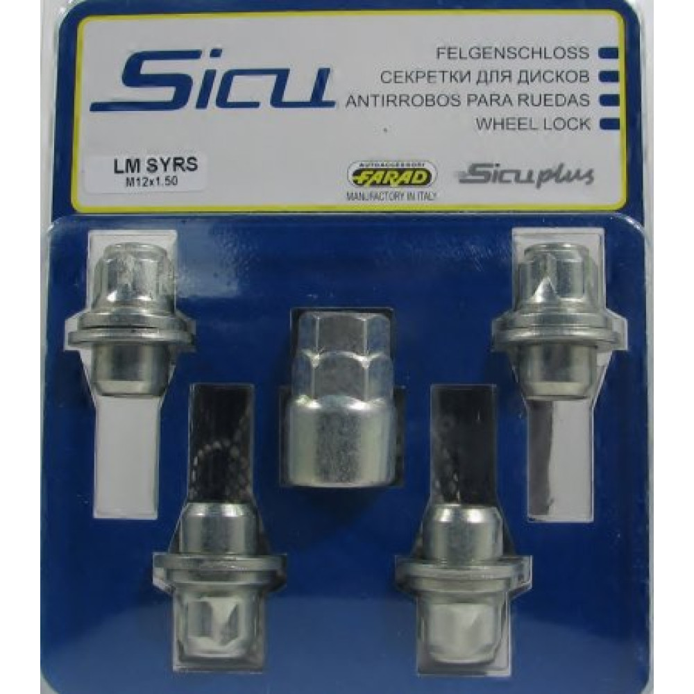 Locking wheel nuts 12x1.5 TOYOTA (SICU) LM SYRS