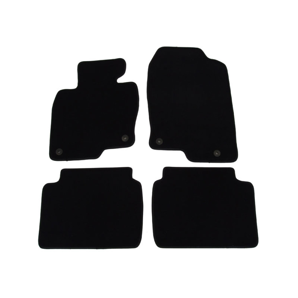 Car textile mats black MAZDA CX-5 II (2017-...) LUXUS