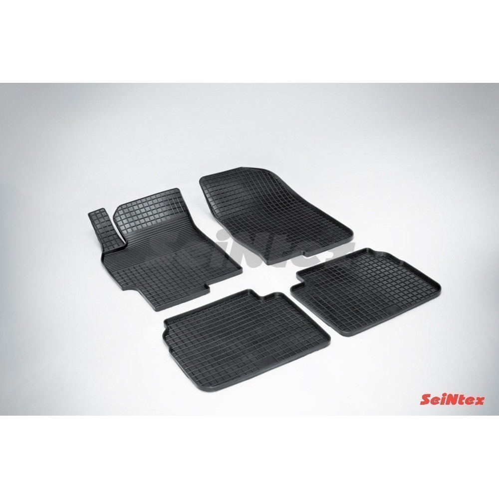Car rubber floor mats black SEINTEX *STK* MAZDA 6 (2008-2012)