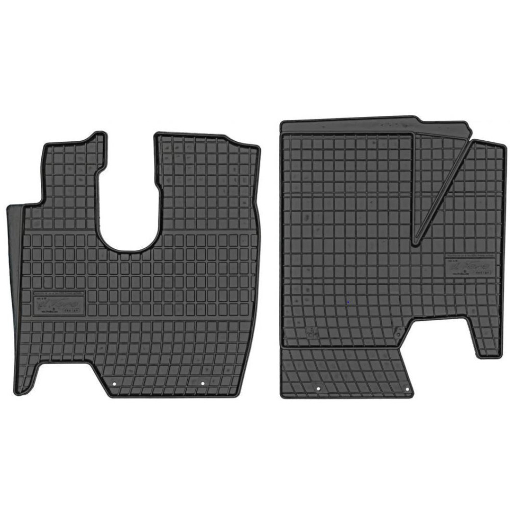 Car rubber floor mats black MB ATEGO (1995-2005) NEGRO