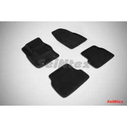 Alfombrillas textiles para coche negras 3D SEINTEX FORD FOCUS II (2004-2011)