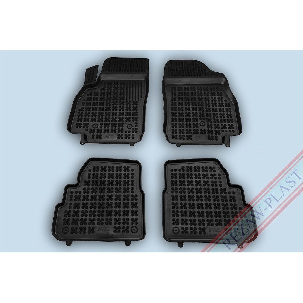 Car rubber floor mats black OPEL KARL (2015-...) 200521