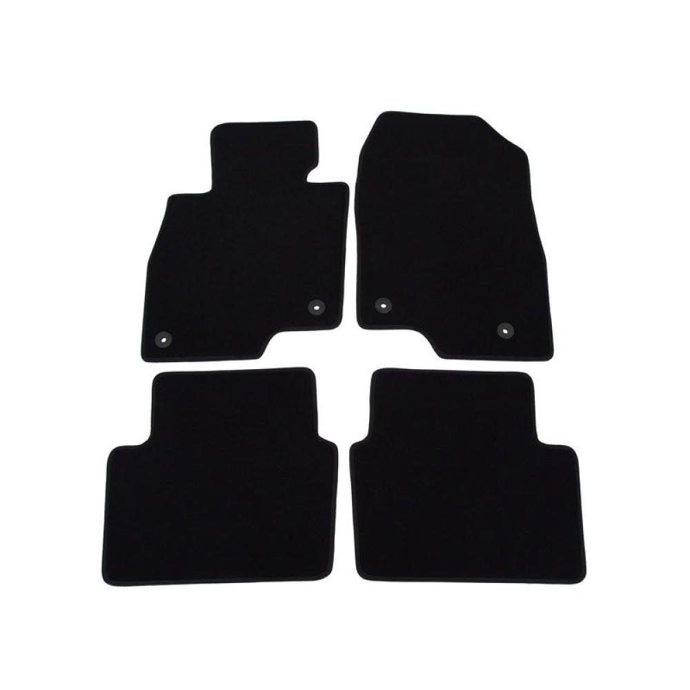 Car textile mats black MAZDA III (2013-2019) LUXUS