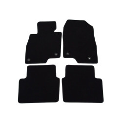 Alfombrillas textiles negras para coche MAZDA III (2013-2019) LUXUS