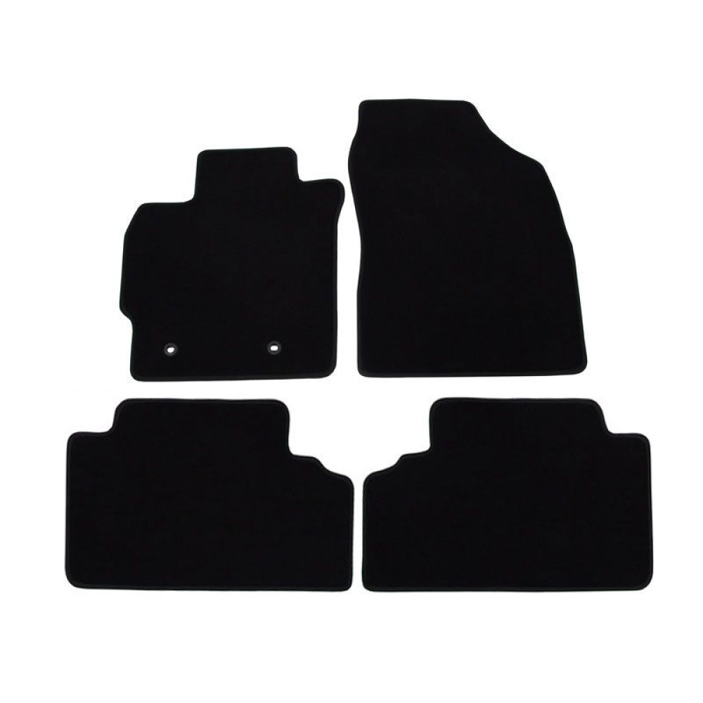 Car textile mats black TOYOTA AURIS (2007-2013) LUXUS