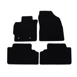 Car textile mats black TOYOTA AURIS (2007-2013) LUXUS