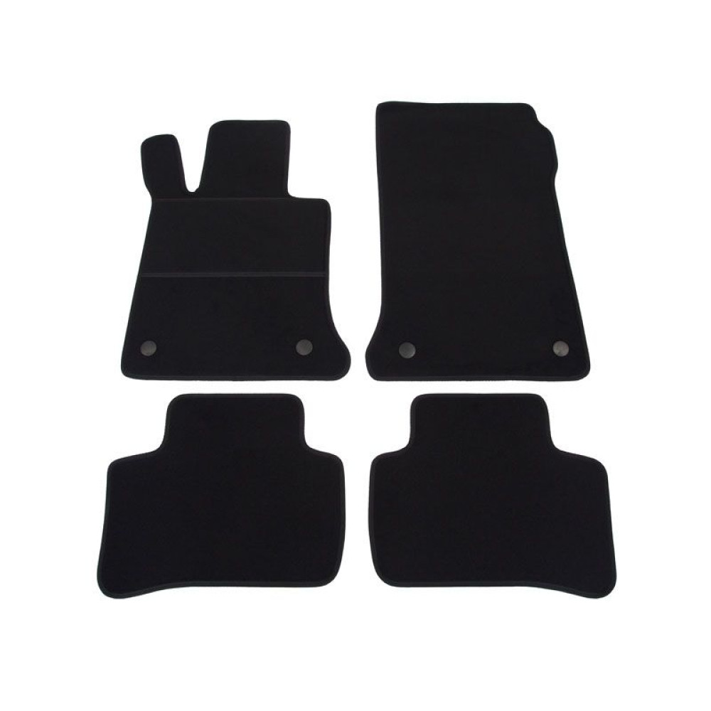 Car textile mats black MB GLK-Class X204 (2008-2015) ELEGANT