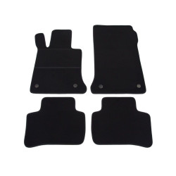 Alfombrillas textiles negras para coche MB Clase GLK X204 (2008-2015) ELEGANT
