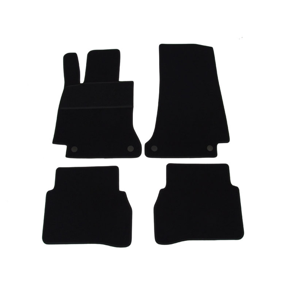 Car textile mats black MB C-Class W205 (2014-...) ELEGANT