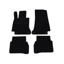 Alfombrillas textiles negras para coche MB Clase C W205 (2014-...) ELEGANT