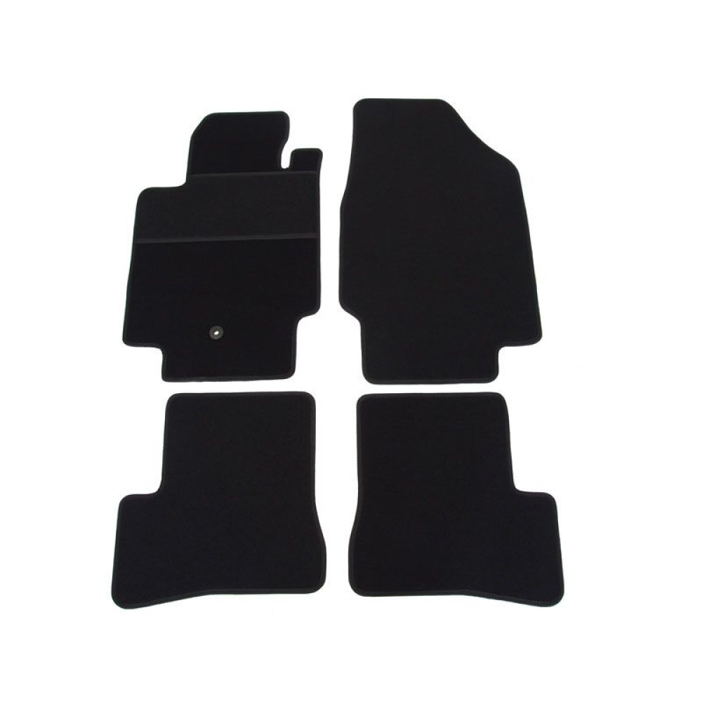 Car textile mats black NISSAN MICRA (2007-2010) ECONOMIC