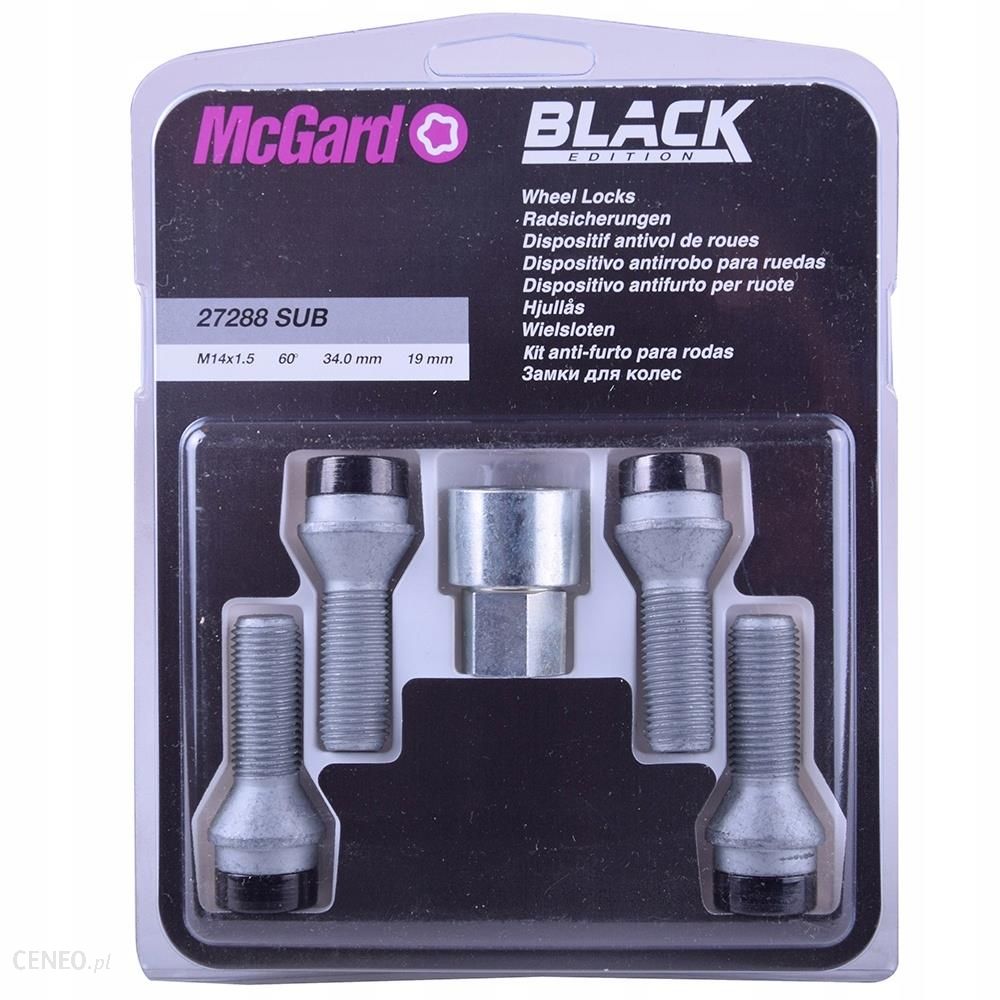 Locking wheel bolt 14x1.5x34 conical (MCGARD) 27288SUB