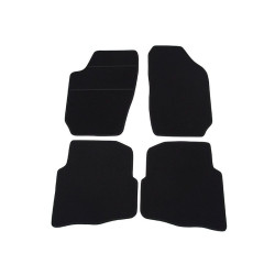 Alfombrillas textiles negras para coche SEAT IBIZA (2002-2008) ELEGANT