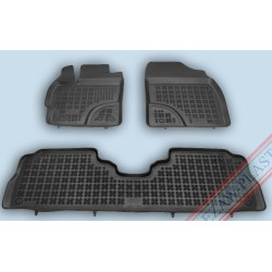 Car rubber floor mats black TOYOTA PRIUS+ (2011-...) 201428