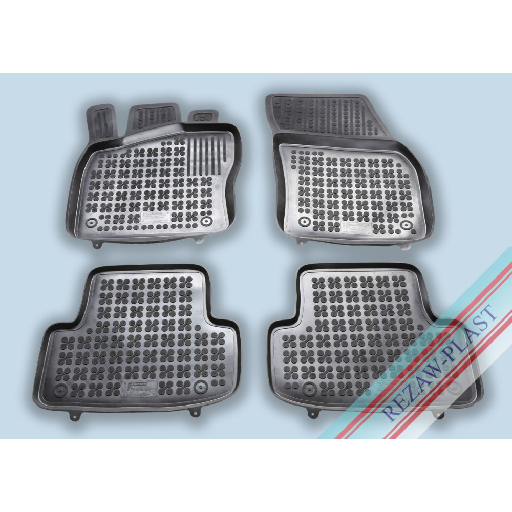 Car rubber floor mats black SEAT ATECA (2016-...) 202008
