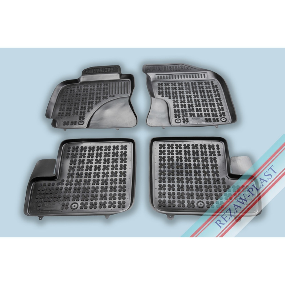 Car rubber floor mats black TOYOTA RAV4 (2000-2003) 201434
