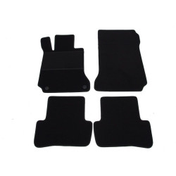 Car textile mats black MB C-class W204 (2007-2014) ELEGANT